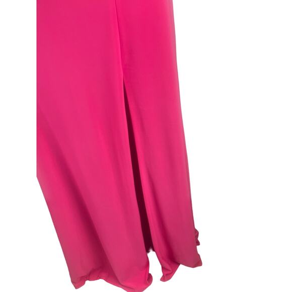 Elegant Pink Halter Dress - Picture 8 of 16